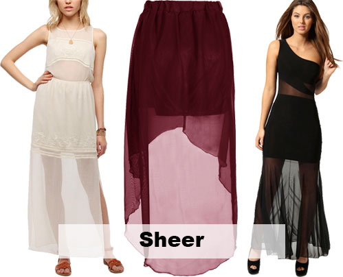 Maxi dress and skirt for summer