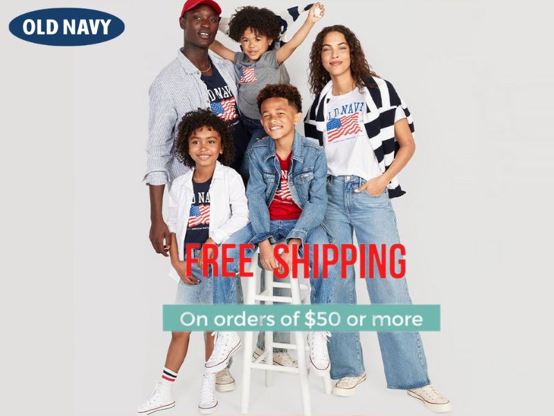 Old Navy free shipping over $50